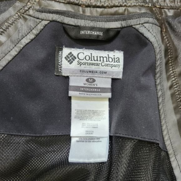 Columbia Women's interchange Match Play Parka jacket Black With Yellow Zips. - Picture 9 of 13